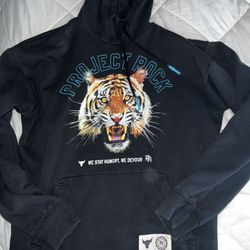 Under Armour x Project Rock Rival Fleece tiger hoodie medium
