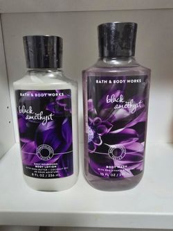 Bath & Body Works Black Amethyst Body Wash & Lotion - Purple