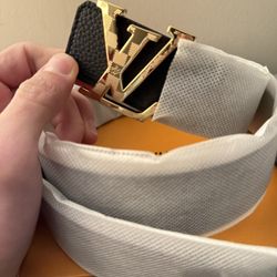 Louis Vuitton Belt Full Black Reversible 