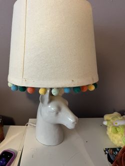 Kids Ceramic Horse Lamp