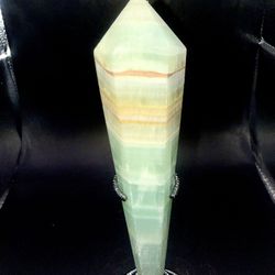 UV Reactive Caribbean Calcite Crystal Wand 