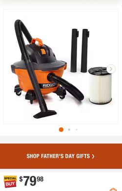 Ridgid 6 gal vacuum