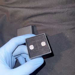 5.0mm GRA Moissanite Earrings 