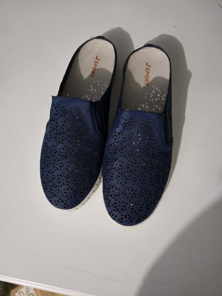 Sport Ladies Floral Mule Slip On Lightweight Shoes
