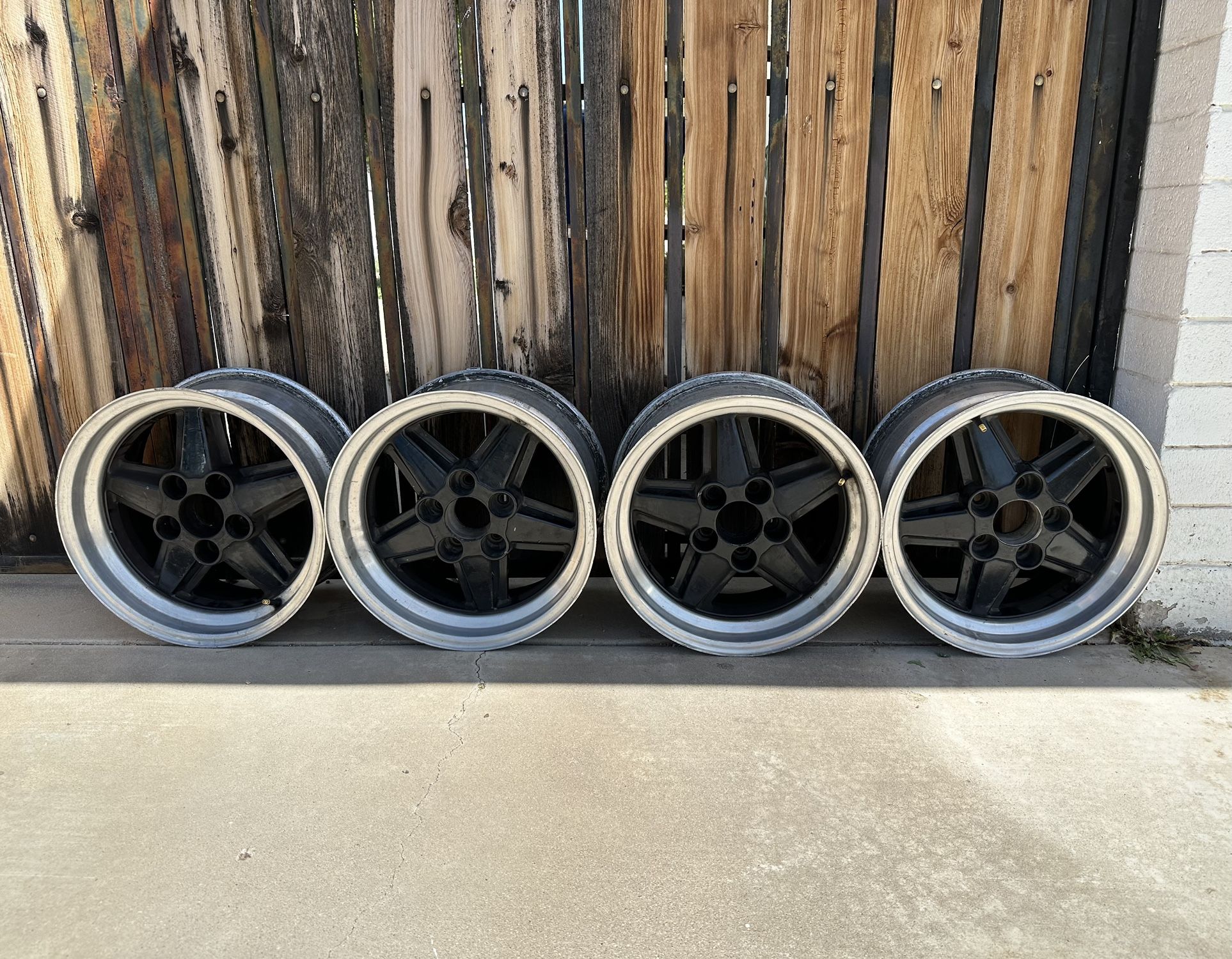Set of 4 Vintage 5x112 ET23 Ronal R9 AMG Penta Style 16" 16x8 Mercedes Wheels R107 C 107 W 116 W126 C126 SEL SEC SL E class