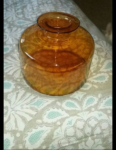 Amber colored Glass VASE