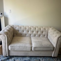 Small Ivory Couch 