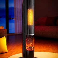 Uthfy 32IN Space Heater for Large Room,1500W Portable Electric Tower Heaters for Indoor Use,120° Oscillating PTC Ceramic Heater with 24H Timer,Thermos