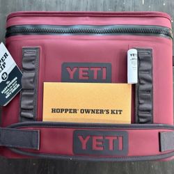 New YETI Hopper Flip 18 Portable Soft Cooler Wild Vine Red Model YHOPFLIP18
