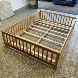 Wooden Full Size Floor Bed  for kids