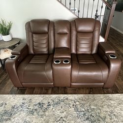 $1,000 OBO 3pc. Top Grain Leatehr Couch Set From AFW