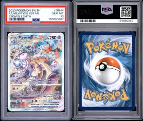 PSA 10 Mewtwo VSTAR GG44 Full Art – Crown Zenith – Pokemon TCG Card