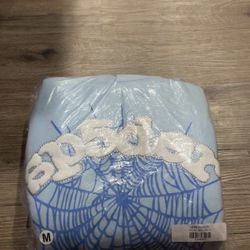 Passes Stock X and Goat Sky Blue Sp5der Hoodie size Medium 