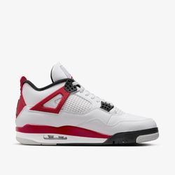 NEW Nike Air Jordan 4 Retro Red Cement Mens Sneakers