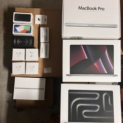 21 Apple empty boxes - macbooks, iphones, ipad, mouse
