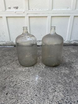 Vintage Glass Jugs Carboys