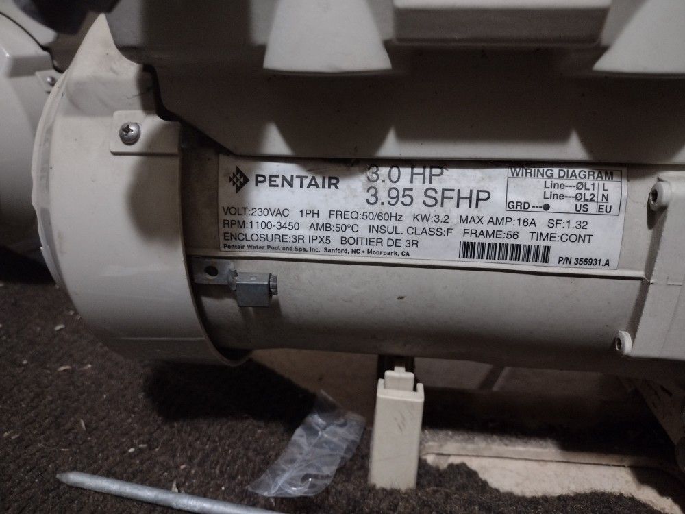 Pentair Pool Pump for Sale in Tucson, AZ OfferUp