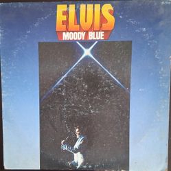 Elvis Presley "Moody Blue" RCA  1977 1st Press AFL1-2428~Blue Translucent~VG/VG+