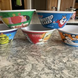 Retro Cereal Bowls 