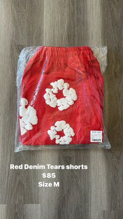 Red Denim Tears Shorts