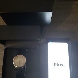 Samsung galaxy S9+ and smart movado watch
