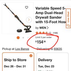 LIKE NEW WEN DRYWALL SANDER  TOOL ONLY $100