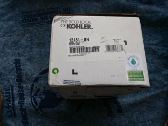 Kohler-fairfax single hole bathroom faucet-free metal pop-up drain assembly with purchase