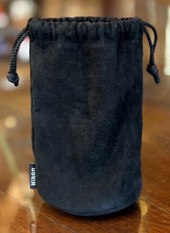 Nikon / Minolta Soft Suede Drawstring Lens Pouch