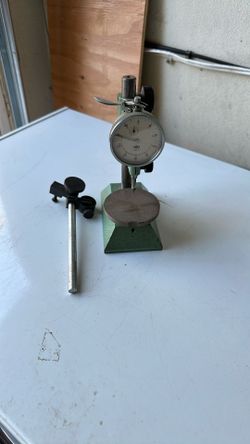 Vintage German Dial Indicator Tool with Stand – Precision Machinist / Watchmaker Gauge