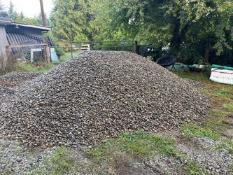 12 yards - washed river rock (drain rock) size: 1-1/2”