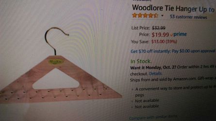 Woodlore TIE HANGER