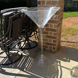 3ft Martini Plastic Glass