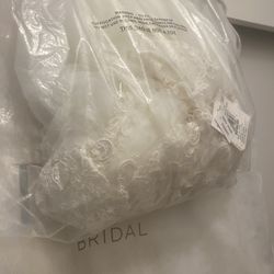 Plus size wedding dress veil dress belt for sale $850
