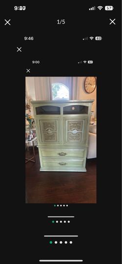 Cabinet storage Boho