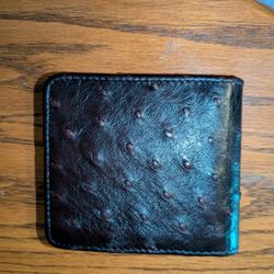 Tecovas Black Cherry Ostrich Wallet 