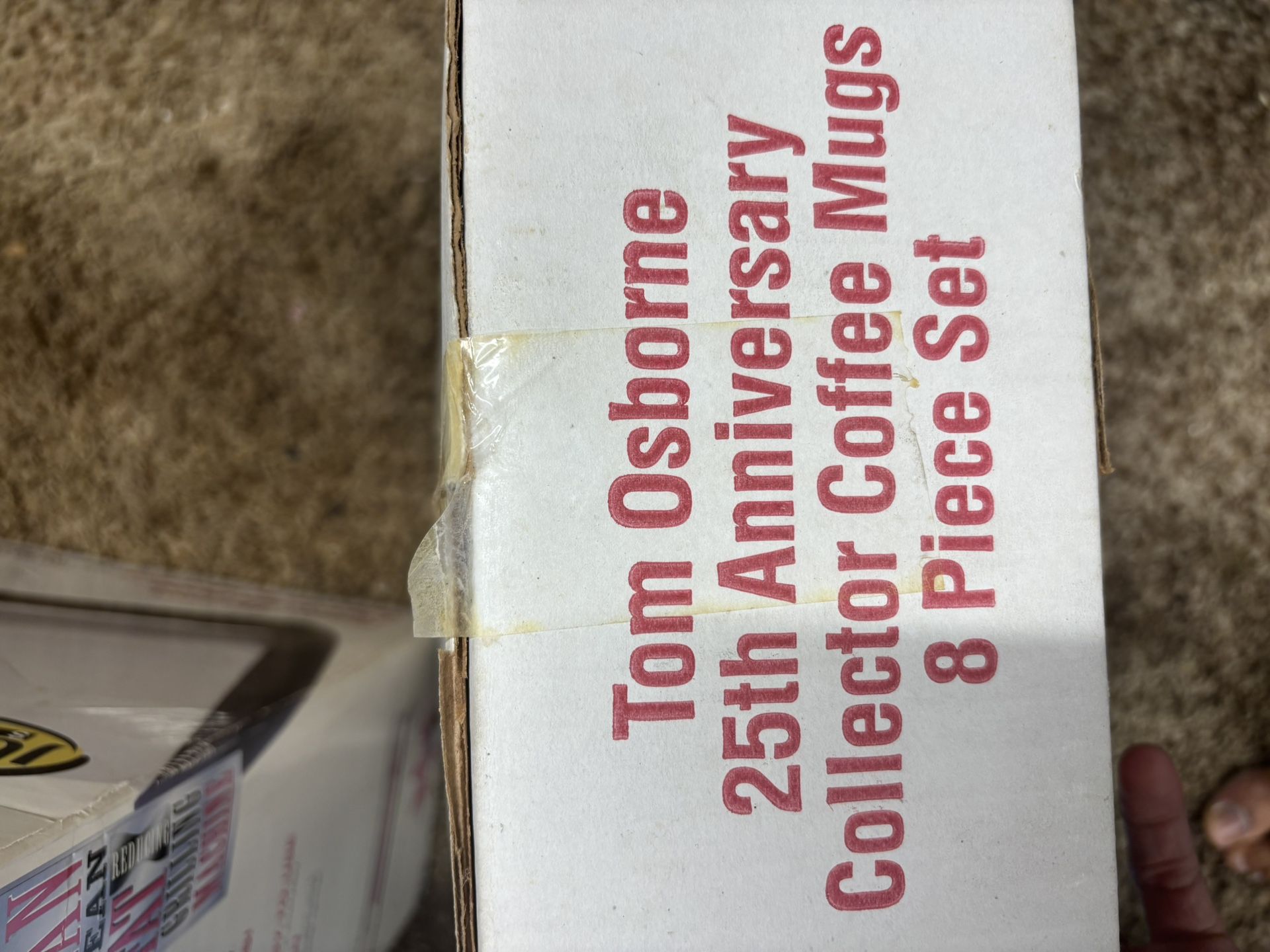 Tom Osborne 8 Piece Mug Set.