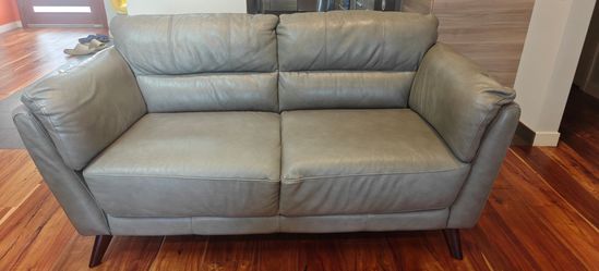 Leather couch set