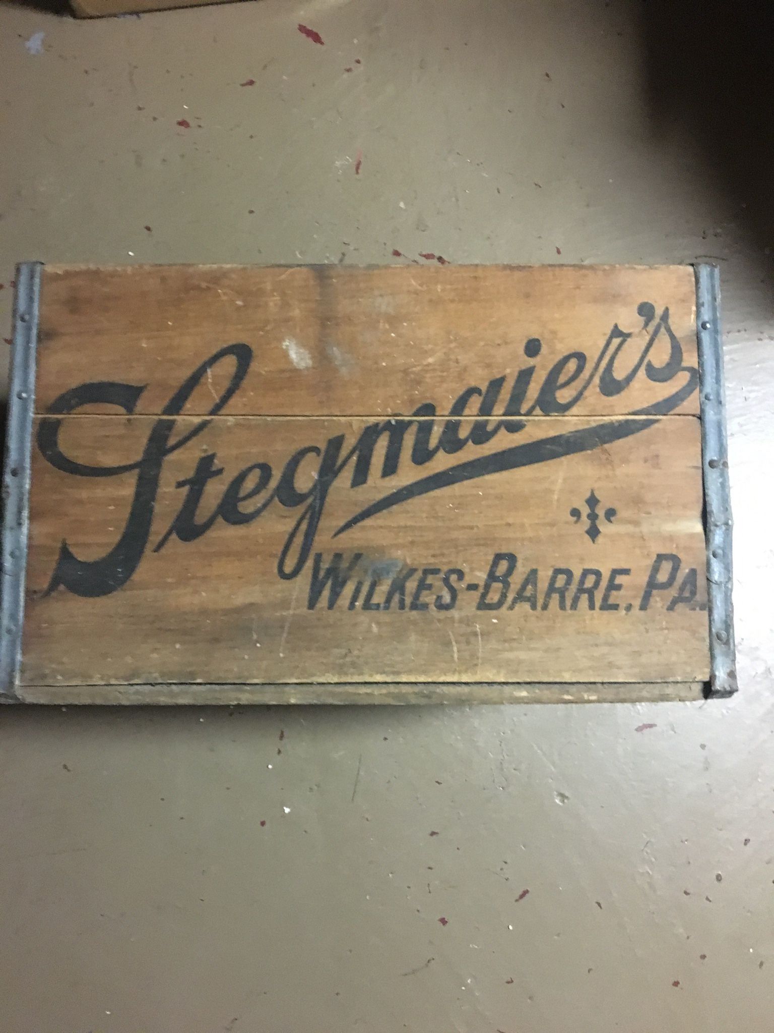 Stegmaier's Wooden Beer Crate