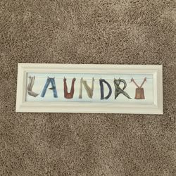 Wood Laundry Frame