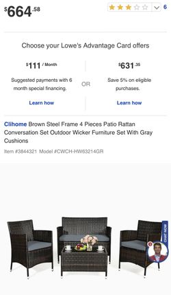 4 Piece Padio Set 
