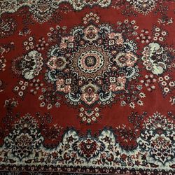 Authentic Russian Vintage Floor Carpet 135 X 98 Inch 