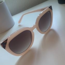 QUAY Noosa Pink Brown Cat Eye Fade Sunglasses 
