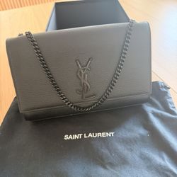 YSL Kate WOC Black on Black
