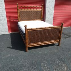 Bamboo full size bed complete