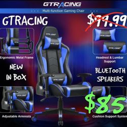 GTRACING GAME CHAIR BLUETOOTH NEW