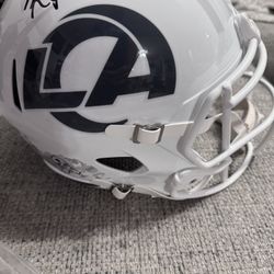 Kobie Turner Signed Autograph Full Size Rams STS III Replica Helmet  - Beckett Coa 