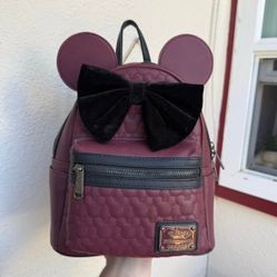 Maroon Minnie Mouse Loungefly