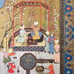 KHAMSEH OF JAMI Original 1950’s Vintage Fine Art Persia Persian Print Antique Collectible Poster Italy Italian Printed Ephemera HILLCREST