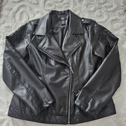 Miss Lili Faux Leather Moto Jacket