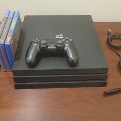 PlayStation 4 Pro 1TB Console 3 Game Bundle – Tested & Working